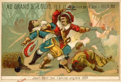 Comandante navale francese e corsaro che uccide un ammiraglio inglese, 1694 da French School