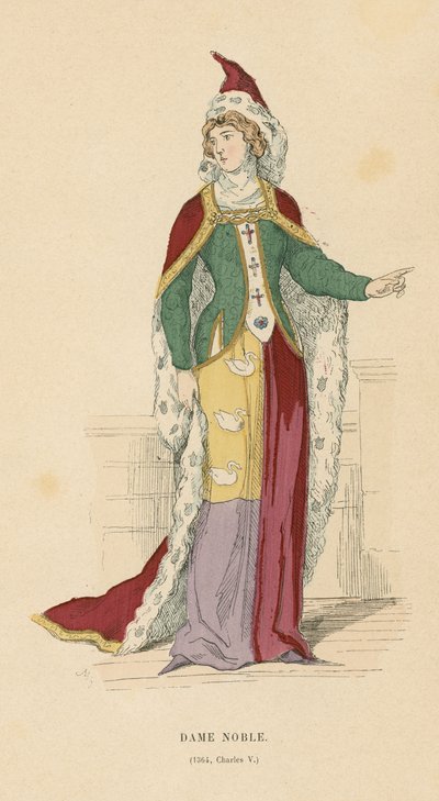 Nobile francese del regno di Carlo V, 1364 da French School