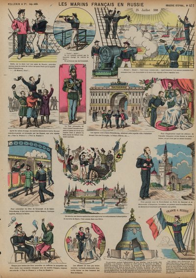 Marinai francesi in visita in Russia, 25 luglio 1891 da French School