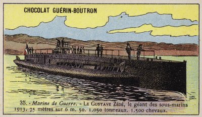 Sottomarino francese Gustave Zede da French School