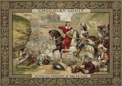 Truppe francesi comandate dal Cardinale Richelieu forzano il passo a Suza, Savoia, 1629 da French School