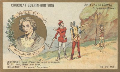 Friedrich von Schiller, poeta, drammaturgo e scrittore tedesco, autore di "Guglielmo Tell" da French School