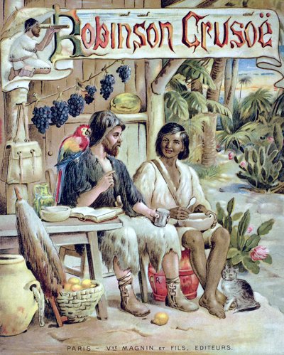 Copertina di Robinson Crusoe da French School