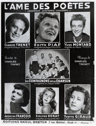Copertina dello spartito della canzone L