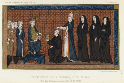 Frontespizio della Cronaca di Primat da French School
