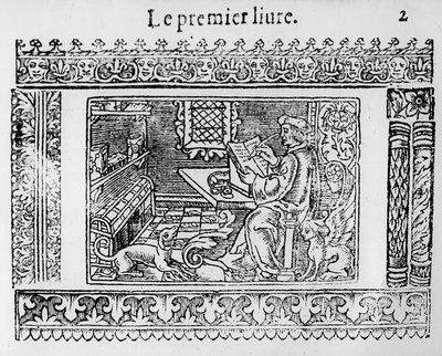 Frontespizio del primo libro di Utopia di Thomas More da French School