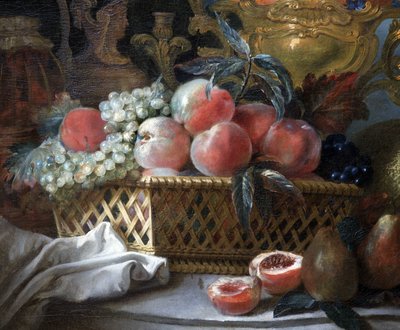 Vaso di frutta e cesta (dettaglio). c.1770 da French School