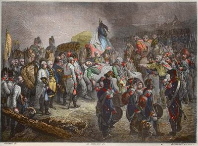 Funerali del Generale Marceau, settembre 1796 - Nuova Enciclopedia Nazionale di Maurice La Charest - 1870 da French School