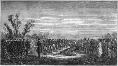 Funerale del Generale Edouard Collineau (1810-1861) a Tientsin (Cina), 15 gennaio da French School