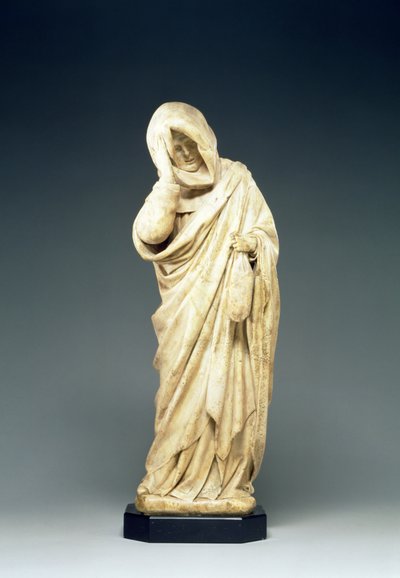 Statua funeraria di una piangente, c.1450 da French School