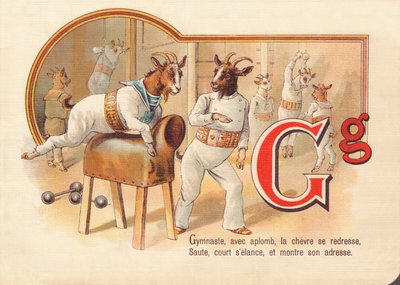 G: Ginnasta, con aplomb, la capra si raddrizza, salta, corre e mostra la sua abilità da French School