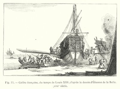 Galea francese, del tempo di Luigi XIII; secondo il disegno di Etienne de la Belle, XVII secolo da French School