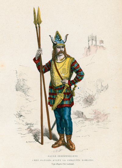 Capo gallico prima della conquista romana da French School