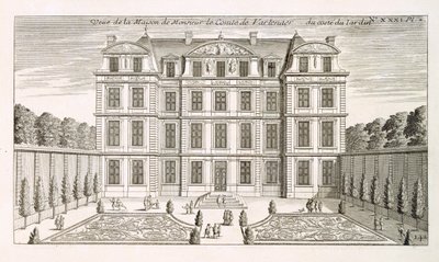 Elevazione del giardino della casa del conte Vartenaer, c.1720 da French School