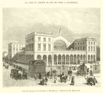 Stazione ferroviaria da Parigi a Strasburgo da French School