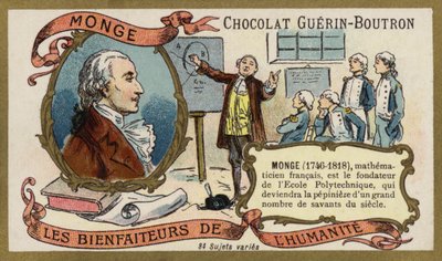 Gaspard Monge, matematico francese da French School