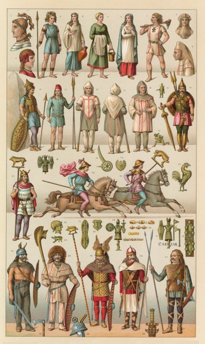 Costume gallico da French School