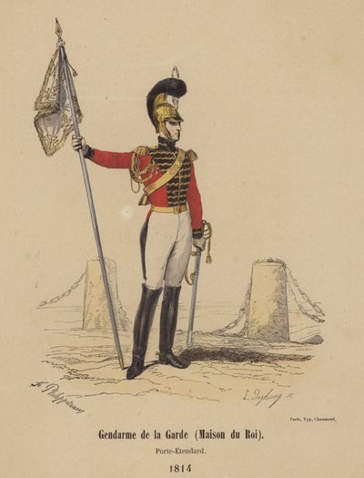 Gendarme della Guardia (Maison du Roi), Porta-Stendardo da French School