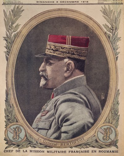 Generale Berthelot, capo della missione militare francese in Romania, illustrazione di copertina da Le Petit Journal, supplemento illustrato, 3 dicembre 1916 da French School