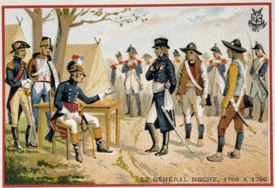 Il generale Hoche davanti ai Vandeani nel 1795 (Pacificazione della Vandea) da French School