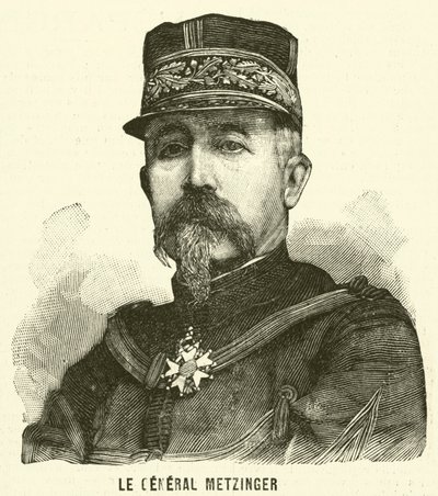 Generale Leon Frederic Hubert Metzinger, soldato francese da French School