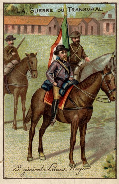 Generale Lucas Meyer durante la guerra del Transvaal (contro i Boeri) da French School
