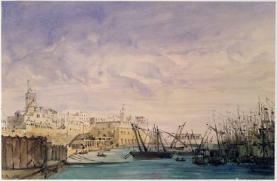 Veduta generale di Algeri, 1845 da French School