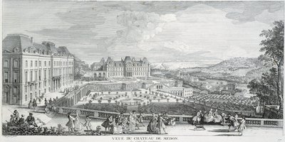 Vista generale del Castello di Meudon da French School