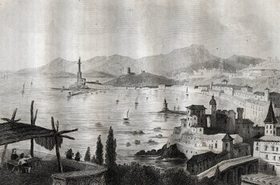 Genova - Genes - Genova - Incisione da "Italy Picturesque" di M. de Norvins, Ch. Nodier 1834-1836 da French School