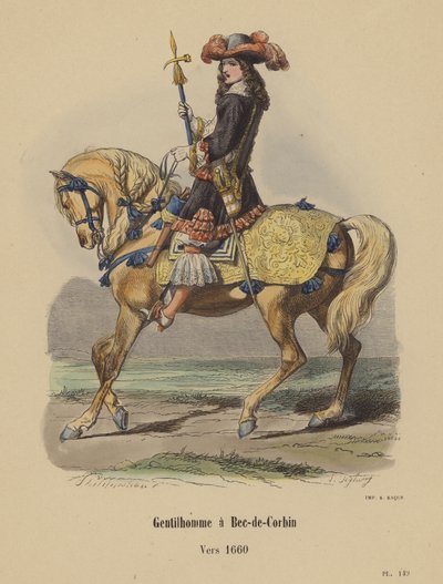 Gentiluomo a Bec-de-Corbin, Verso il 1660 da French School