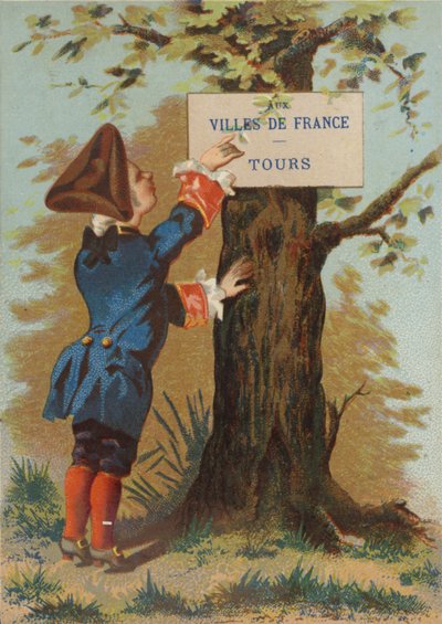 Gentiluomo che legge un avviso da French School