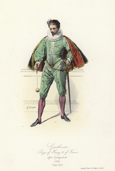 Gentiluomo del regno di Enrico III di Francia da French School