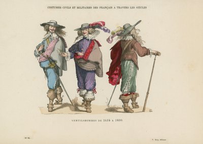 Gentiluomini del 1615-1630 da French School