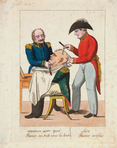 Signori, cosa usate per radermi la barba? Rasoio inglese, signore da French School