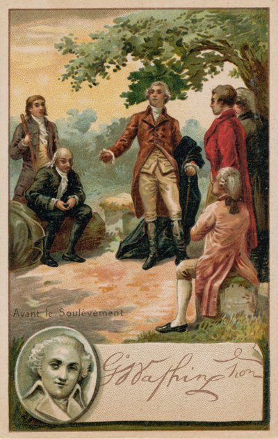 George Washington prima della Rivoluzione Americana da French School