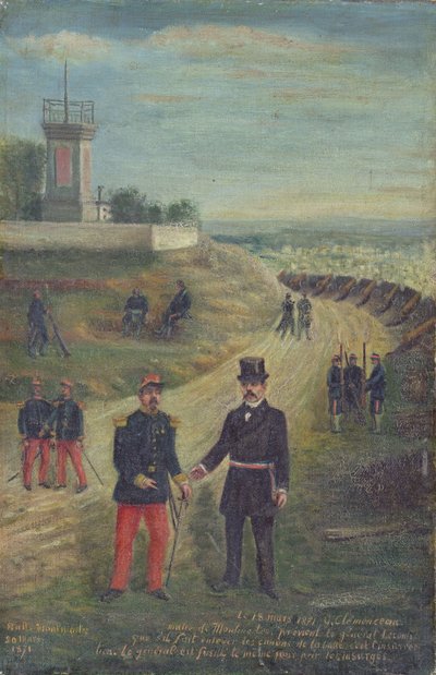Georges Clemenceau (1841-1929) come Sindaco di Montmartre, 18 marzo 1871 da French School