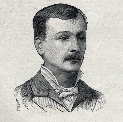 Georges Courteline, vero nome Georges Victor Marcel Moinaux (1858-1929), romanziere e drammaturgo francese, in "Le Petit Parisien" da French School