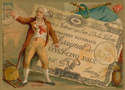 Georges Danton, politico rivoluzionario francese del partito giacobino da French School