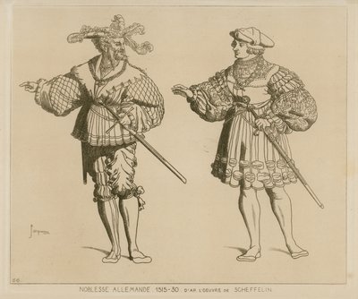 Nobiltà tedesca, 1515-30 da French School