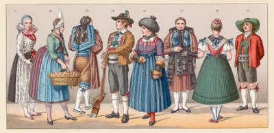 Costume del Tirolo tedesco da French School
