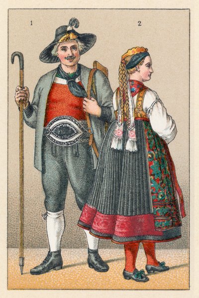 Costume del Tirolo, Germania da French School