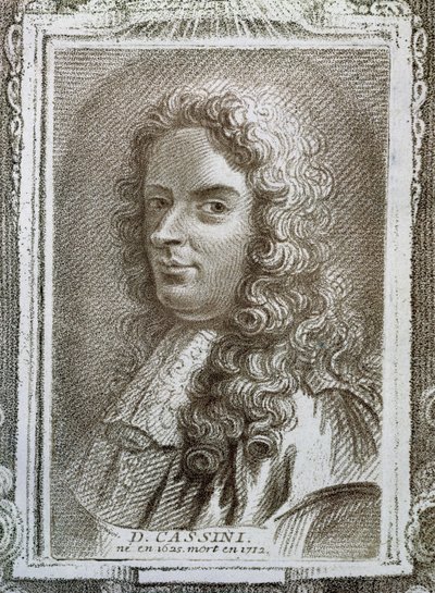 Giovanni Domenico Cassini (1625-1712), illustrazione da Histoire des Mathématiciens di Alexandre Saverien (1720-1805), pubblicato a Parigi nel 1766 da French School