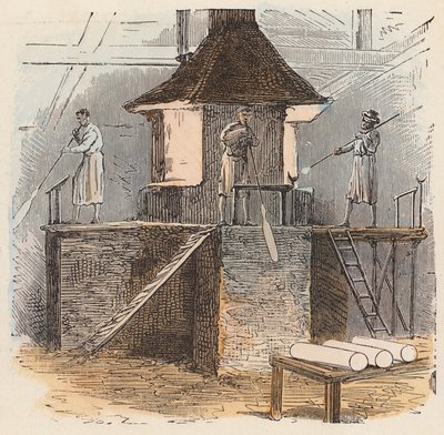 Fabbricazione del vetro da French School
