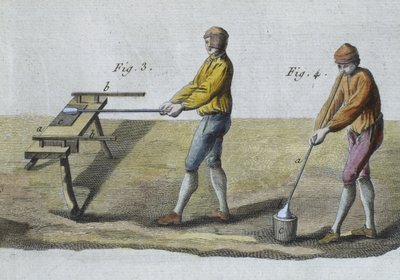 Soffiatura del vetro (dettaglio), illustrazione dall