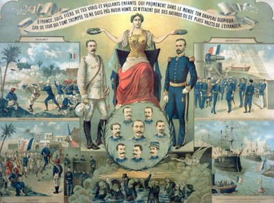 Glorificazione della Campagna in Dahomey (Benin) e Cronstadt da French School