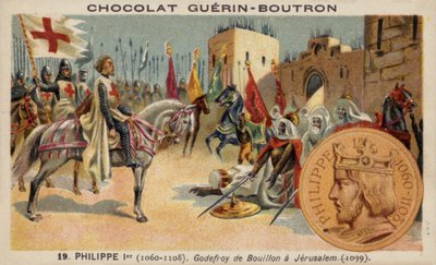Goffredo di Buglione a Gerusalemme da French School