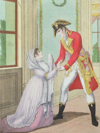 Grazia concessa da Napoleone a Madame de Polignac per suo marito Armand Polignac, 1804 da French School