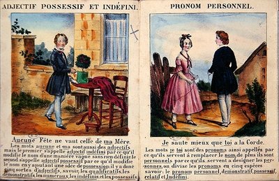 Libro di grammatica per bambini. c.1850 da French School