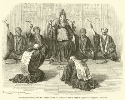 Gran sacerdote buddista adorato da French School