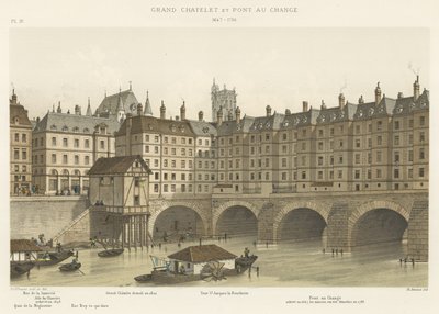 Grand Châtelet e Pont au Change, 1647-1788 da French School